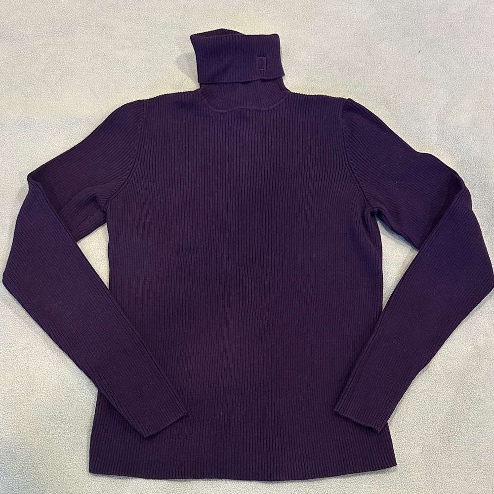 Ralph Lauren Deep Purple Turtleneck Sweater